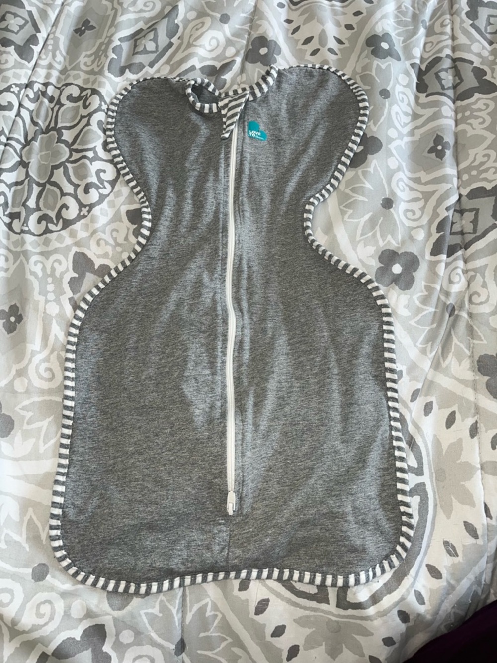 Love To Dream Swaddle UP Original Swaddle Wrap Gray Small 8-13 lbs 1.0 TOG